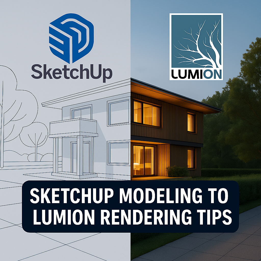 SketchUp 모델링부터 Lumion 렌더링까지의 팁