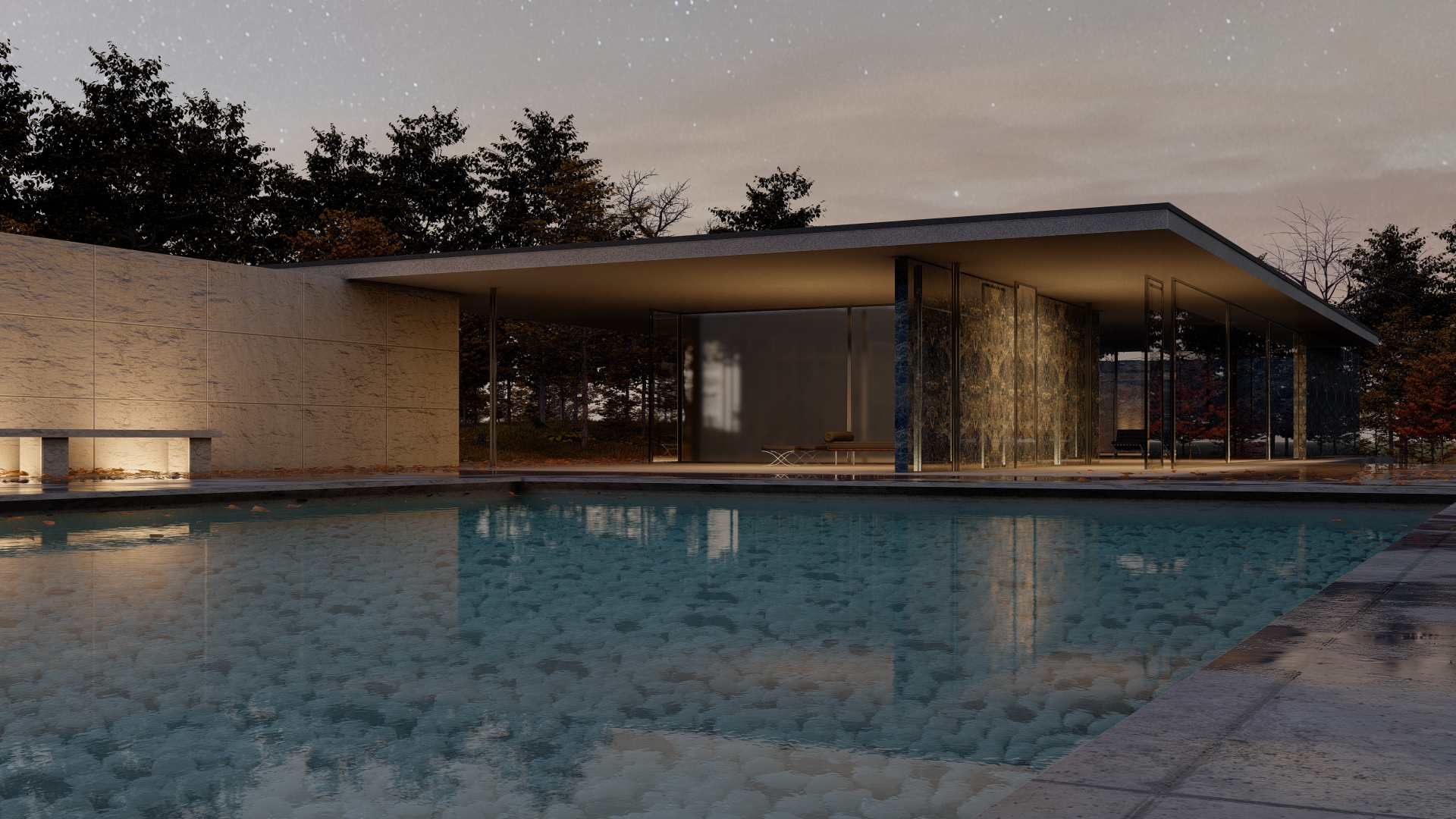 Barcelona Pavilion: A Modernist Icon Remagined By Visual Ennode